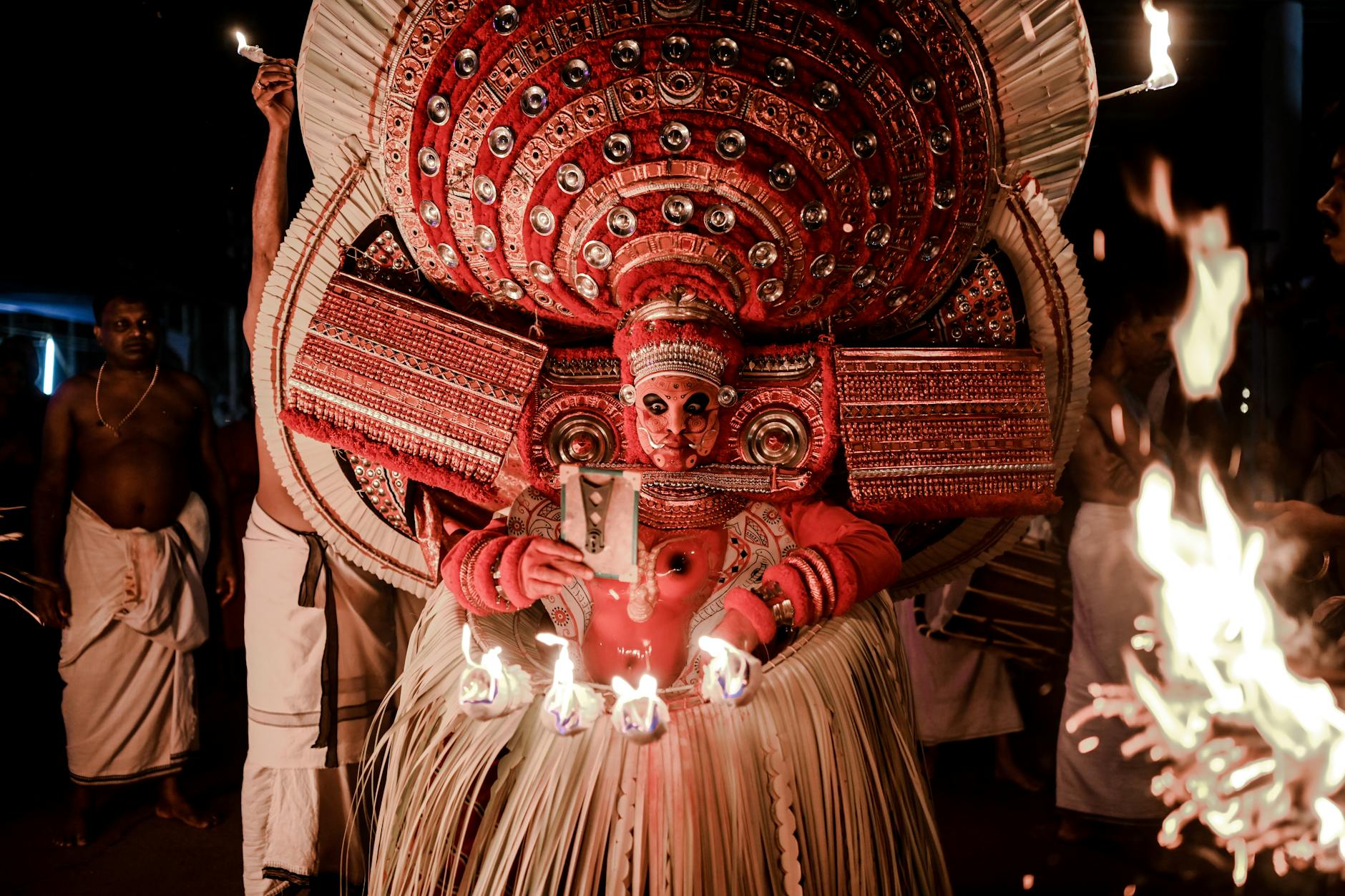 https://www.pexels.com/photo/person-dressed-as-a-hindu-deity-during-a-ritual-18965987/