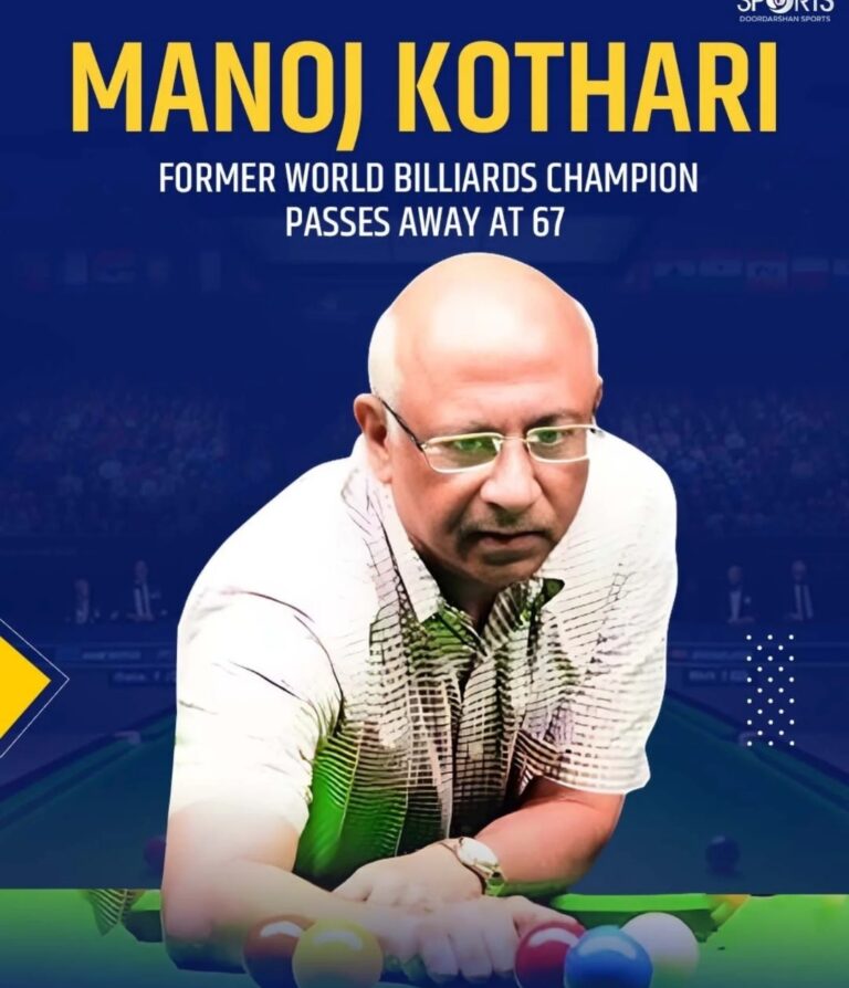 ബില്യാഡ്‌സ് താരം മനോജ് കോത്താരി അന്തരിച്ചു