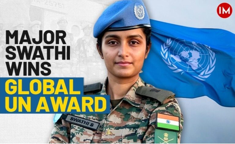 മേജർ സ്വാതി ശാന്തികുമാറിന് യു.എൻ അവാർഡ്